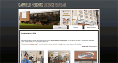 Desktop Screenshot of garfieldheightslicensebureau.com